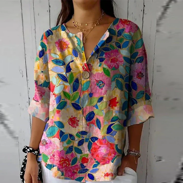 Hazel | Chic Floral Print Blouse