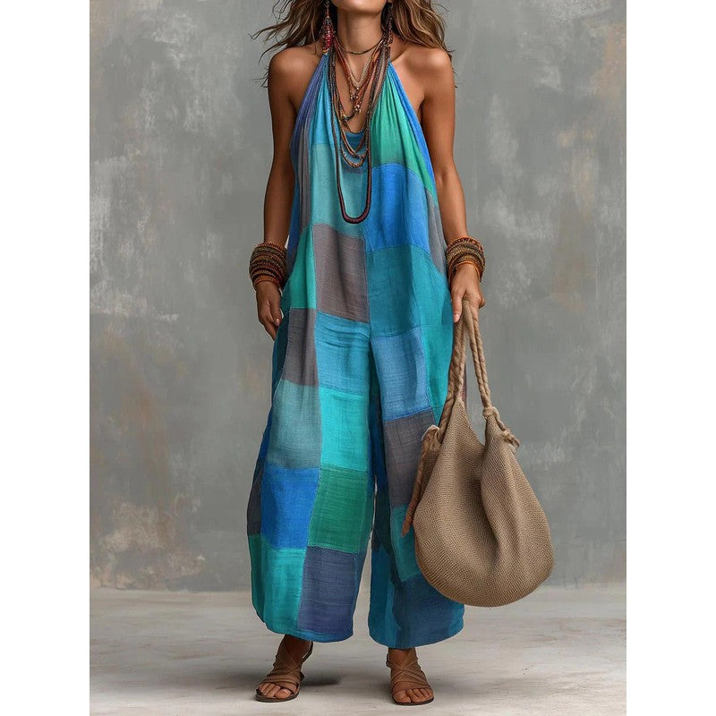 Oriana | Wide-Leg Halter Jumpsuit