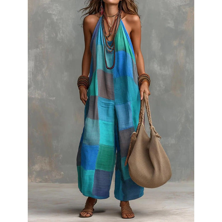 Oriana | Wide-Leg Halter Jumpsuit