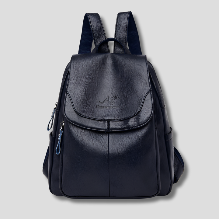Caroline | Anti-Theft Leather Backpack for Stylish Women