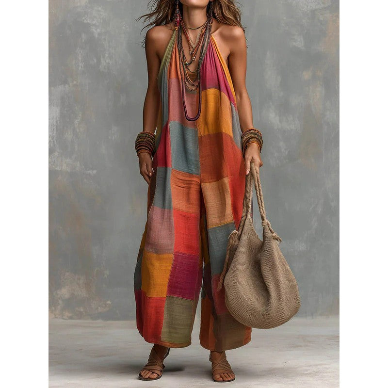 Oriana | Wide-Leg Halter Jumpsuit