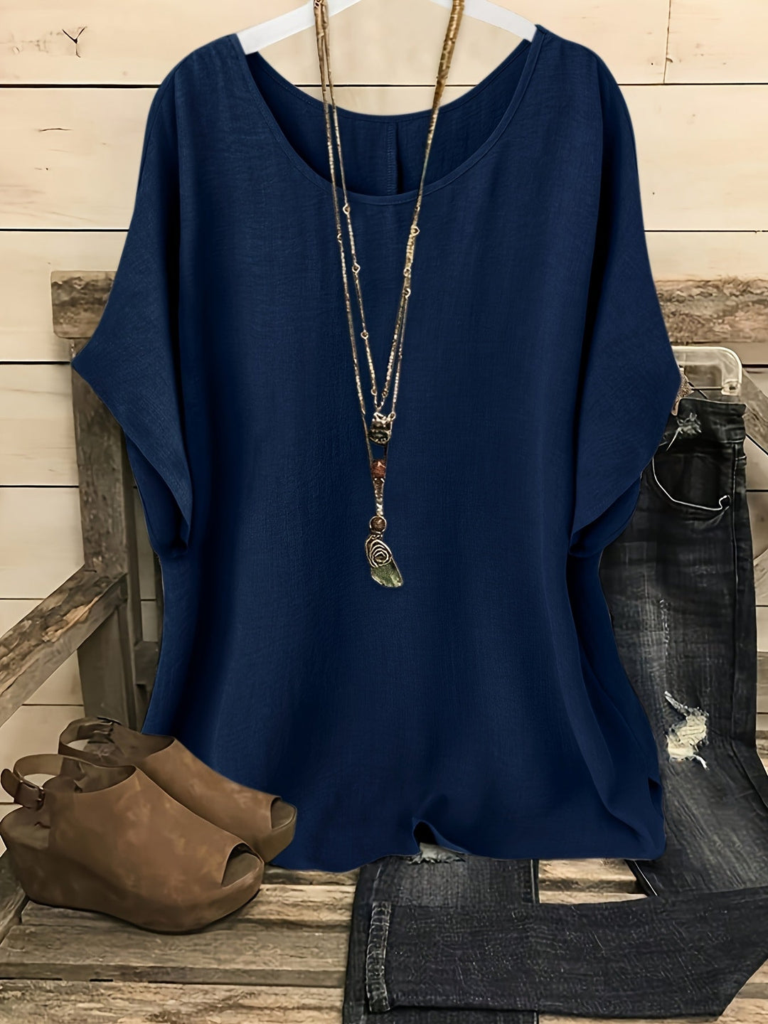 Annie | Relaxed Fit Short Sleeve Top