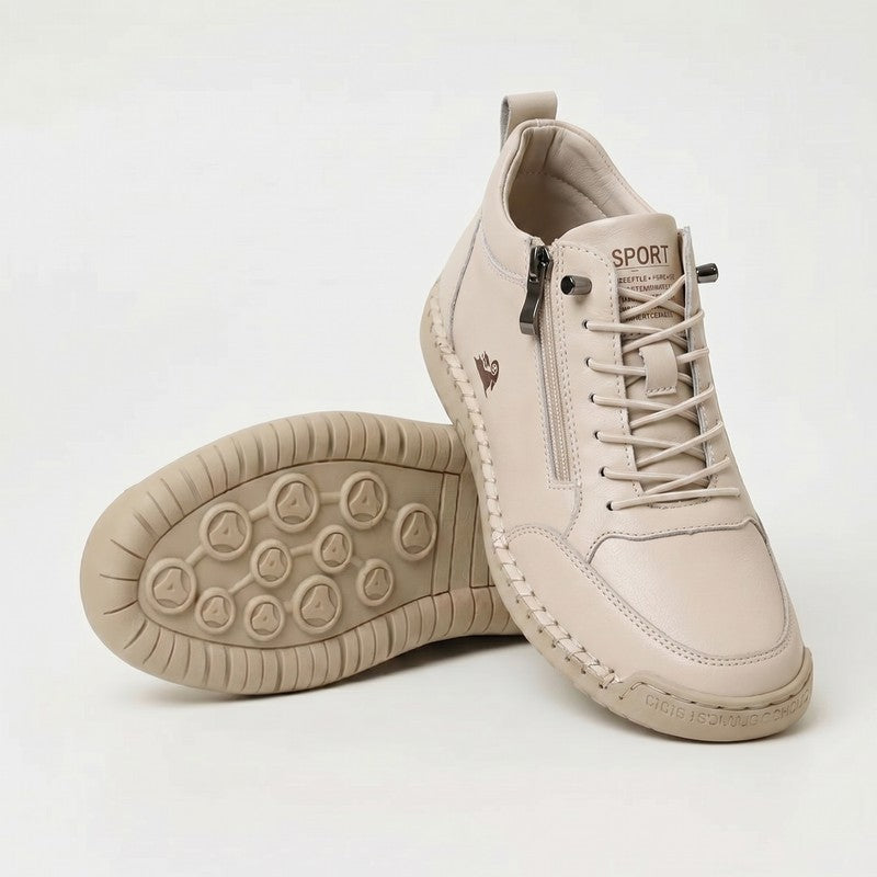 Women's Ankle-Height Sneaker with Side Zip