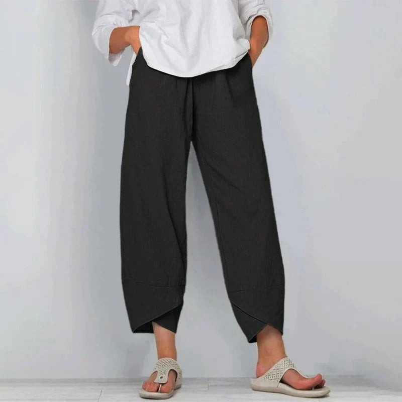 Priya | Cropped Wide-Leg Trousers