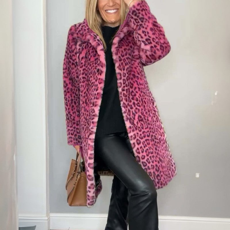 Dainna | Leopard Print Oversized Coat