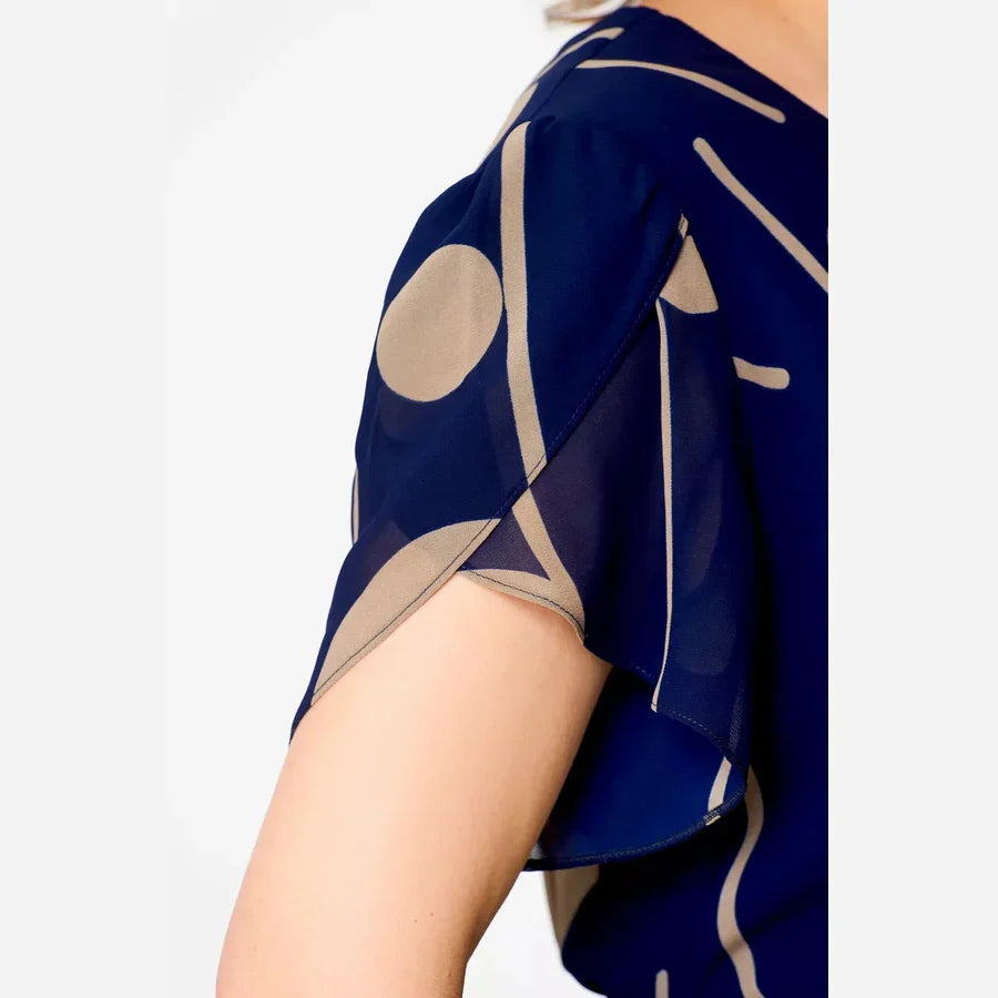 Patience | Polka Dot Chiffon Midi Dress