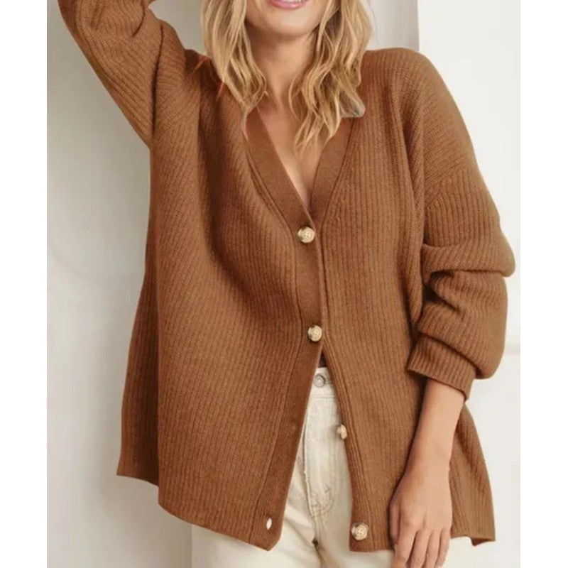 Carmina | V-Neck Button-Front Cardigan