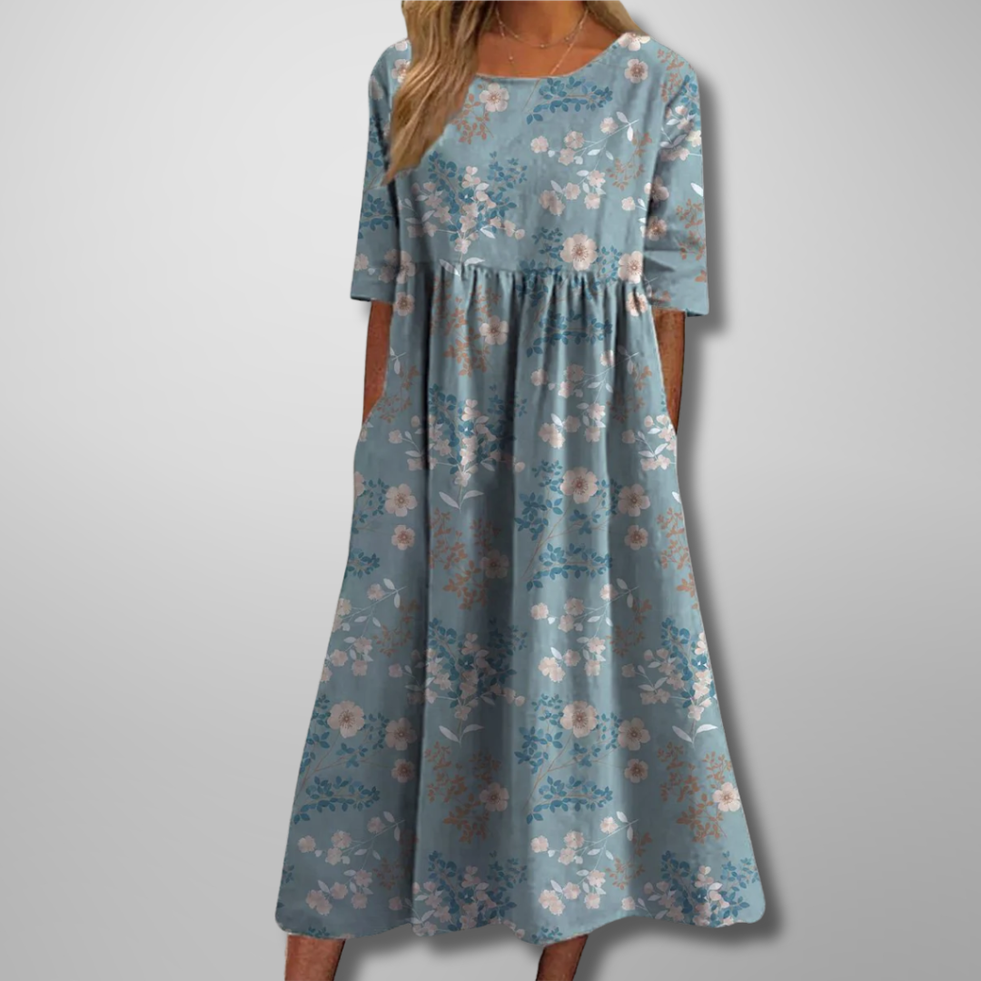 Margaret | Short Sleeve Loose Fit Midi