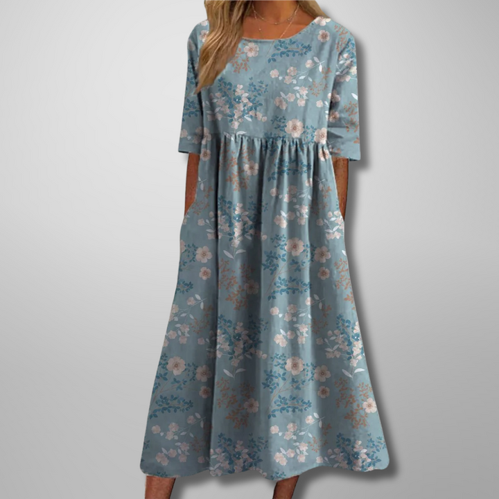 Margaret | Short Sleeve Loose Fit Midi