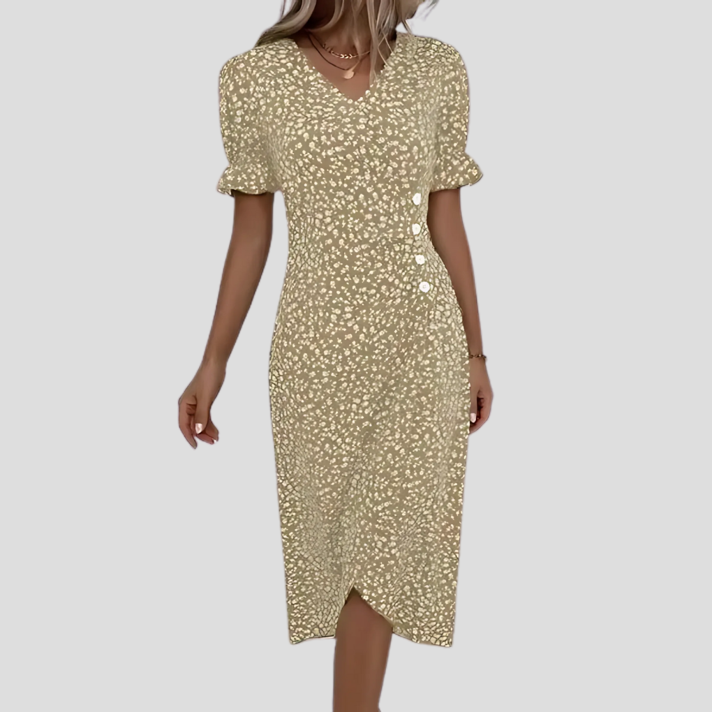 Julia | Women’s Elegant Floral Midi Dress