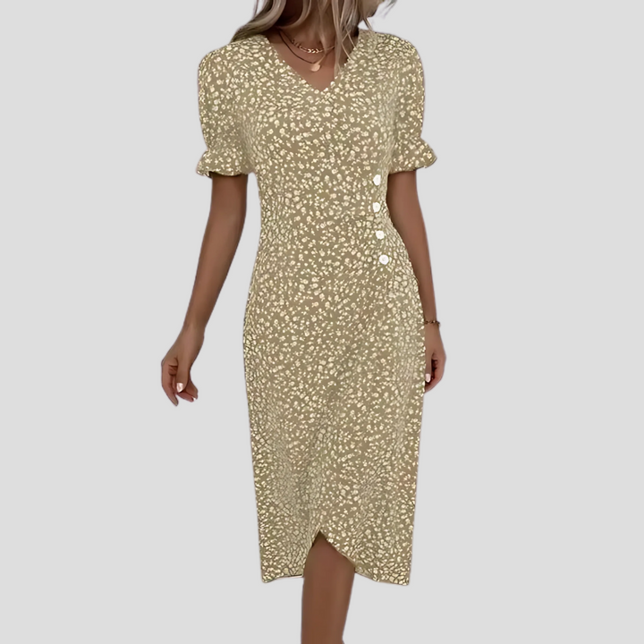Julia | Women’s Elegant Floral Midi Dress
