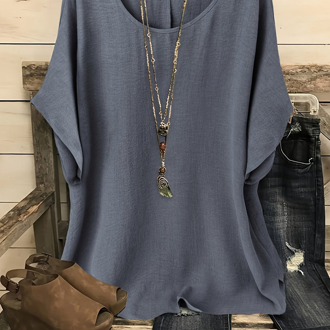 Annie | Relaxed Fit Short Sleeve Top