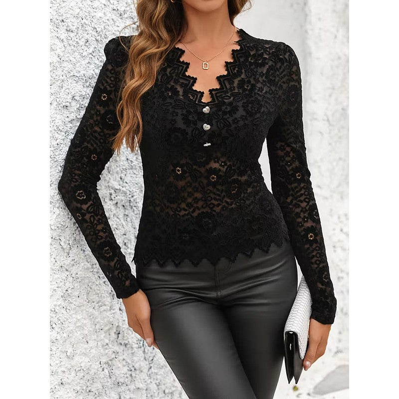 Eleanor | Floral Long-Sleeve Top