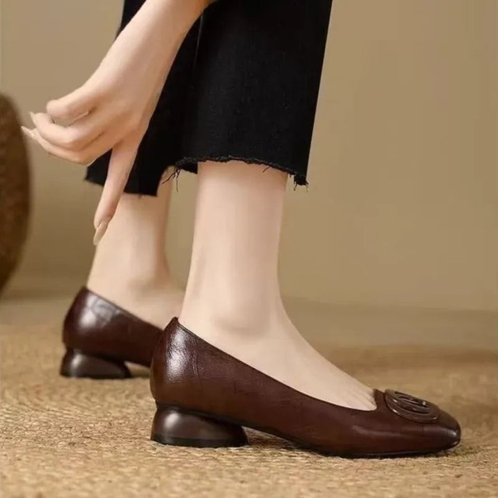 Opium | Elegant Low Heel Slip-On Heels