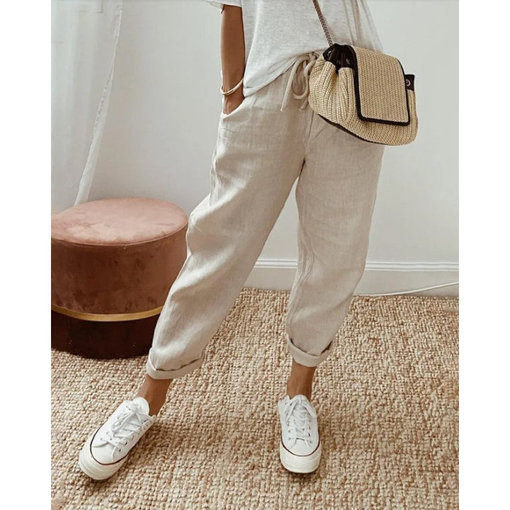 Marina | Straight Leg High-Waist Trousers