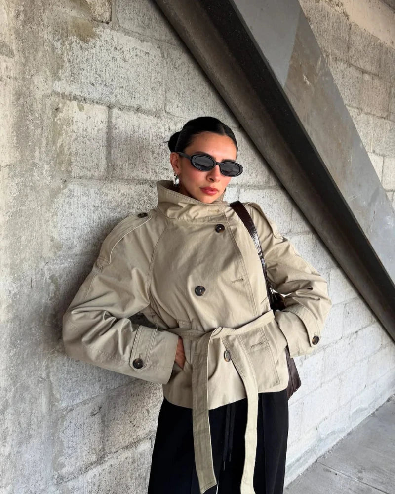 Ellie | Cropped Trench Coat