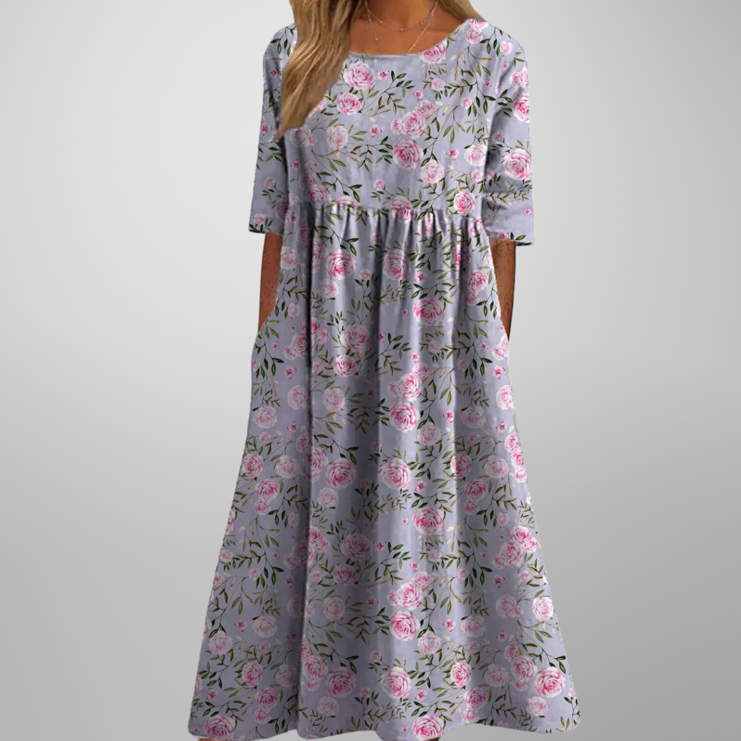 Margaret | Short Sleeve Loose Fit Midi