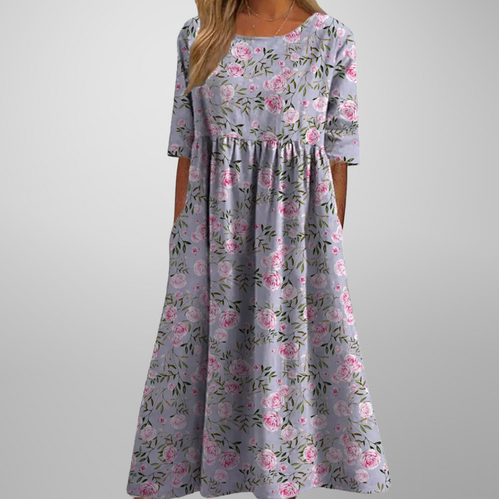Margaret | Short Sleeve Loose Fit Midi