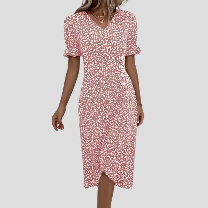 Julia | Women’s Elegant Floral Midi Dress