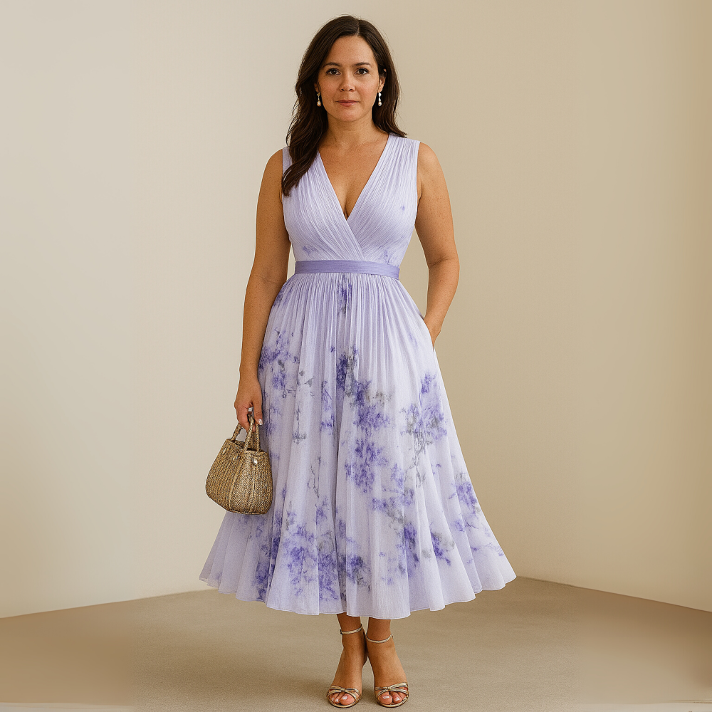 Mariana | Pleated Sleeveless Maxi