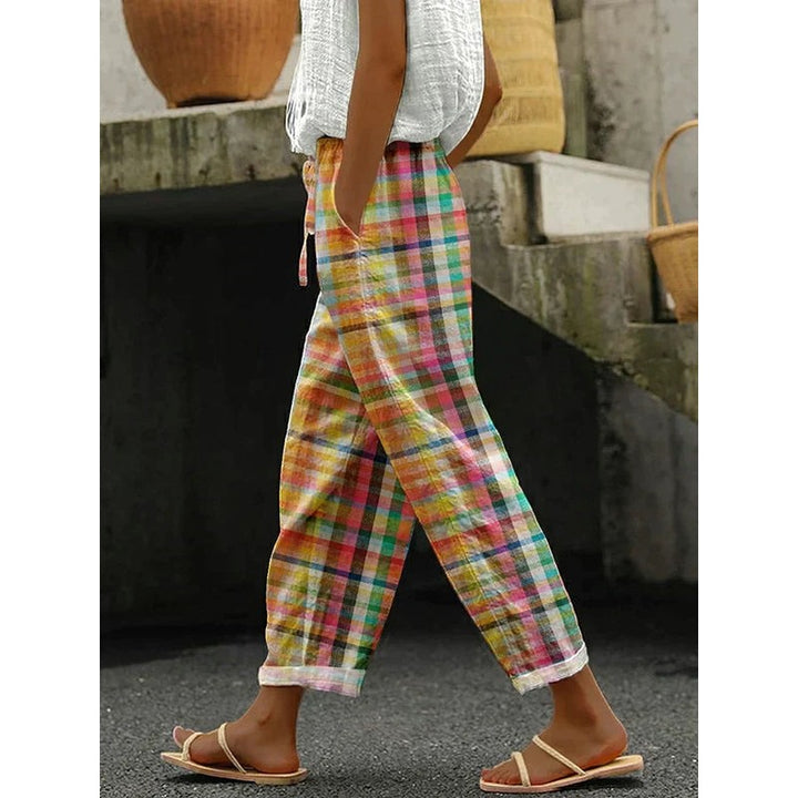 Isabella | Checkered Tapered Trousers
