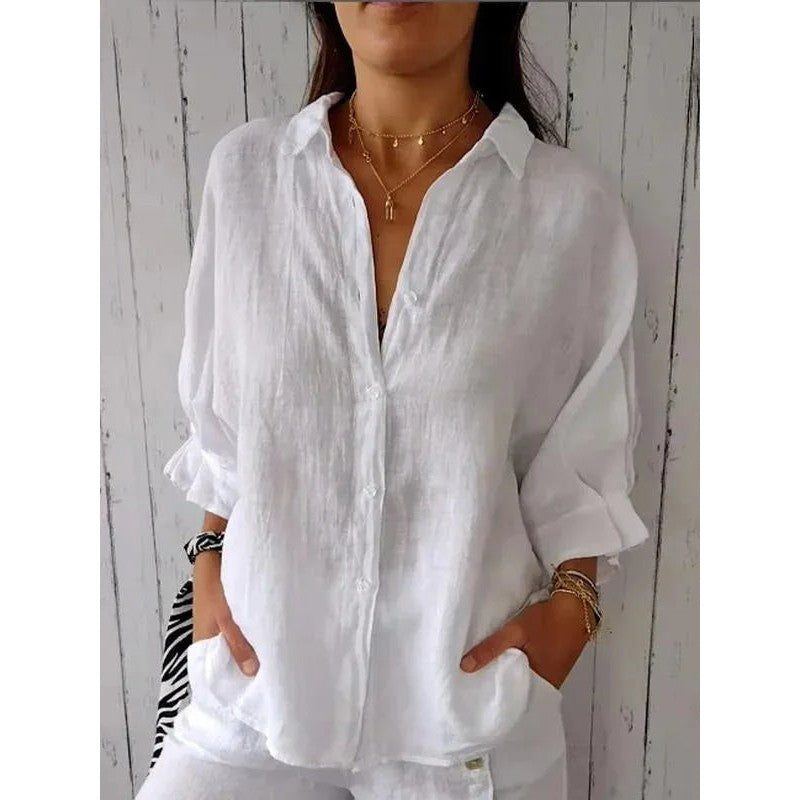 Women Camille | Relaxed Collared Button-Up Blouse