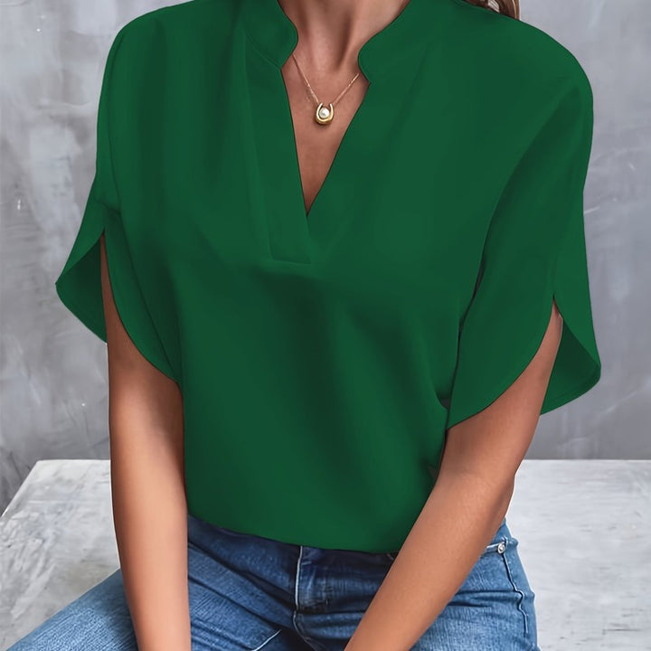 Women's V-Neck Blouse | Relaxed Oversized Silhouette