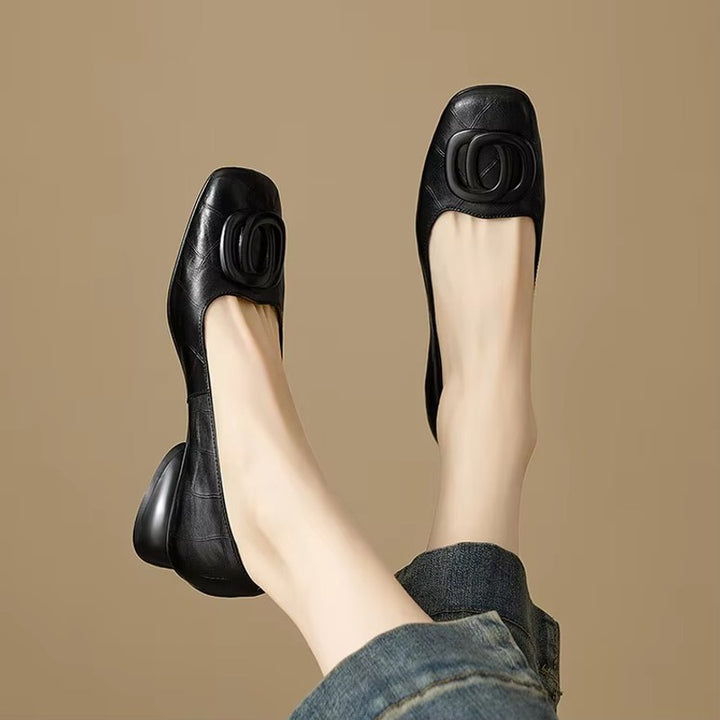 Opium | Elegant Low Heel Slip-On Heels