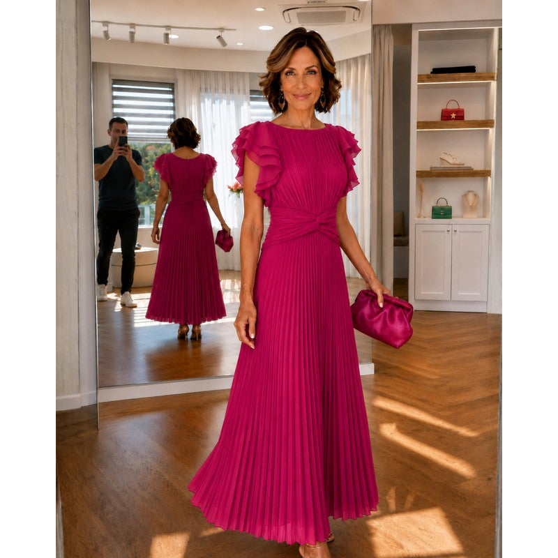 Lara | Women Pleated Maxi Dress