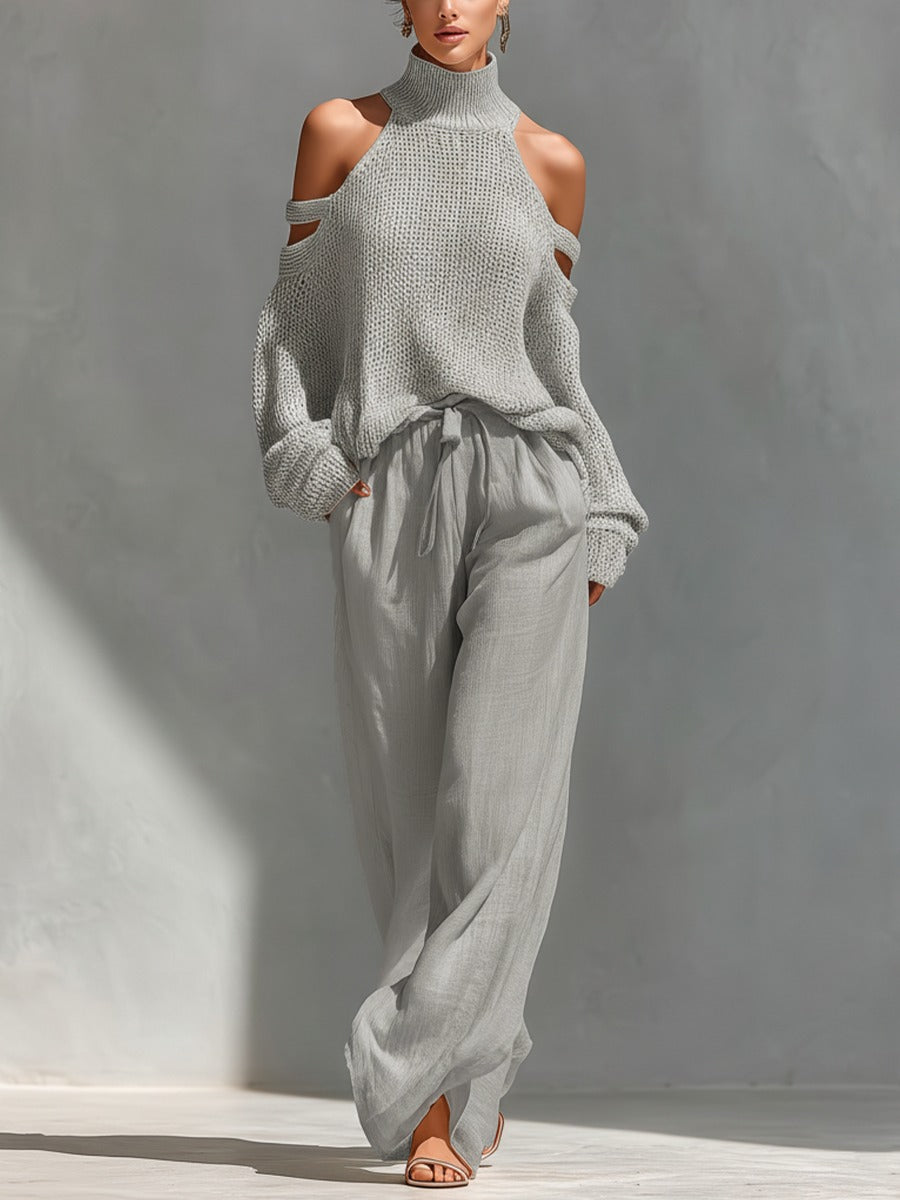 Lila | Cold Shoulder Two-Piece Set