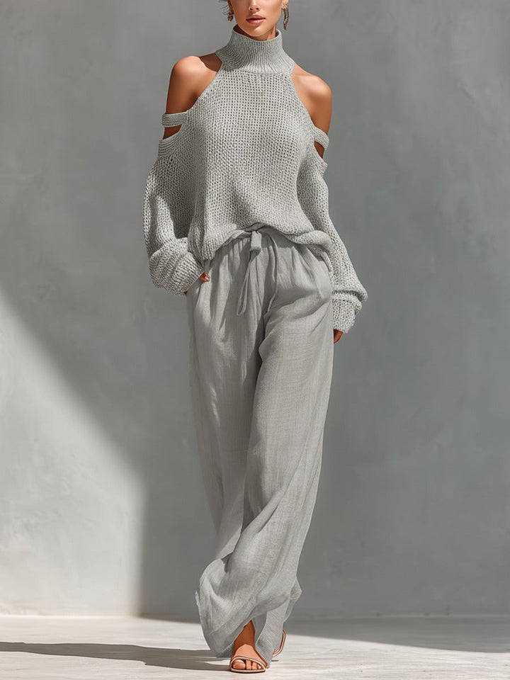 Lila | Cold Shoulder Two-Piece Set