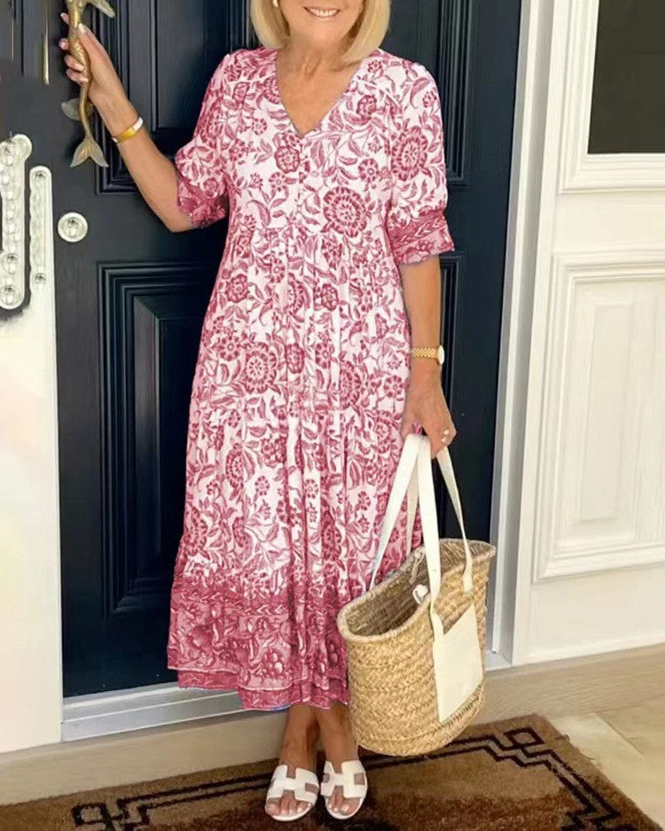 Lowri | Tiered Floral Maxi Dress