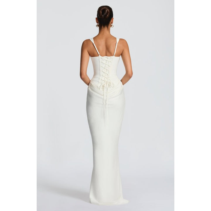 Cornelia | Flared Drop-Waist Maxi Dress