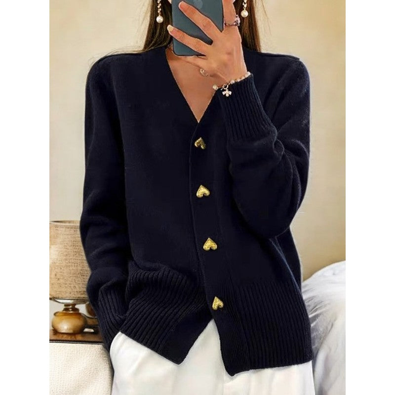 Edna | V-Neck Knit Cardigan