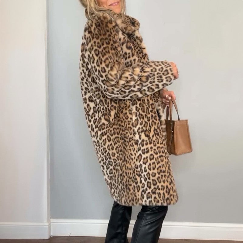 Dainna | Leopard Print Oversized Coat