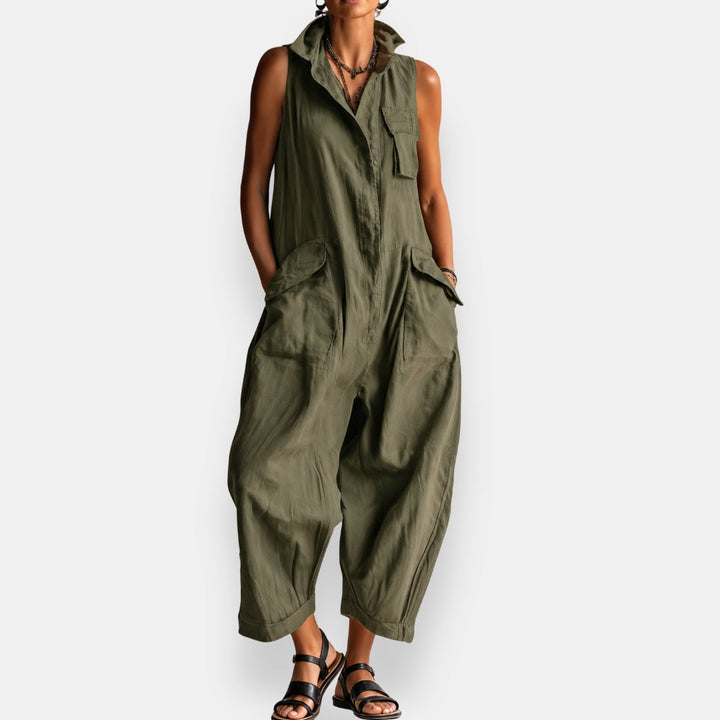 Zillah | Sleeveless Utility Jumpsuit