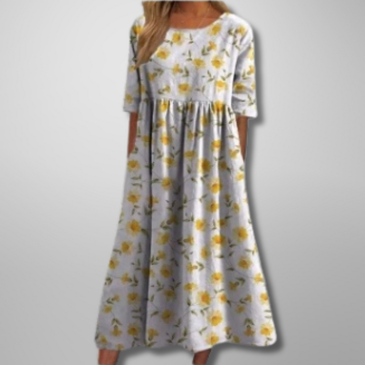 Gail | Relaxed Floral Midi Dress