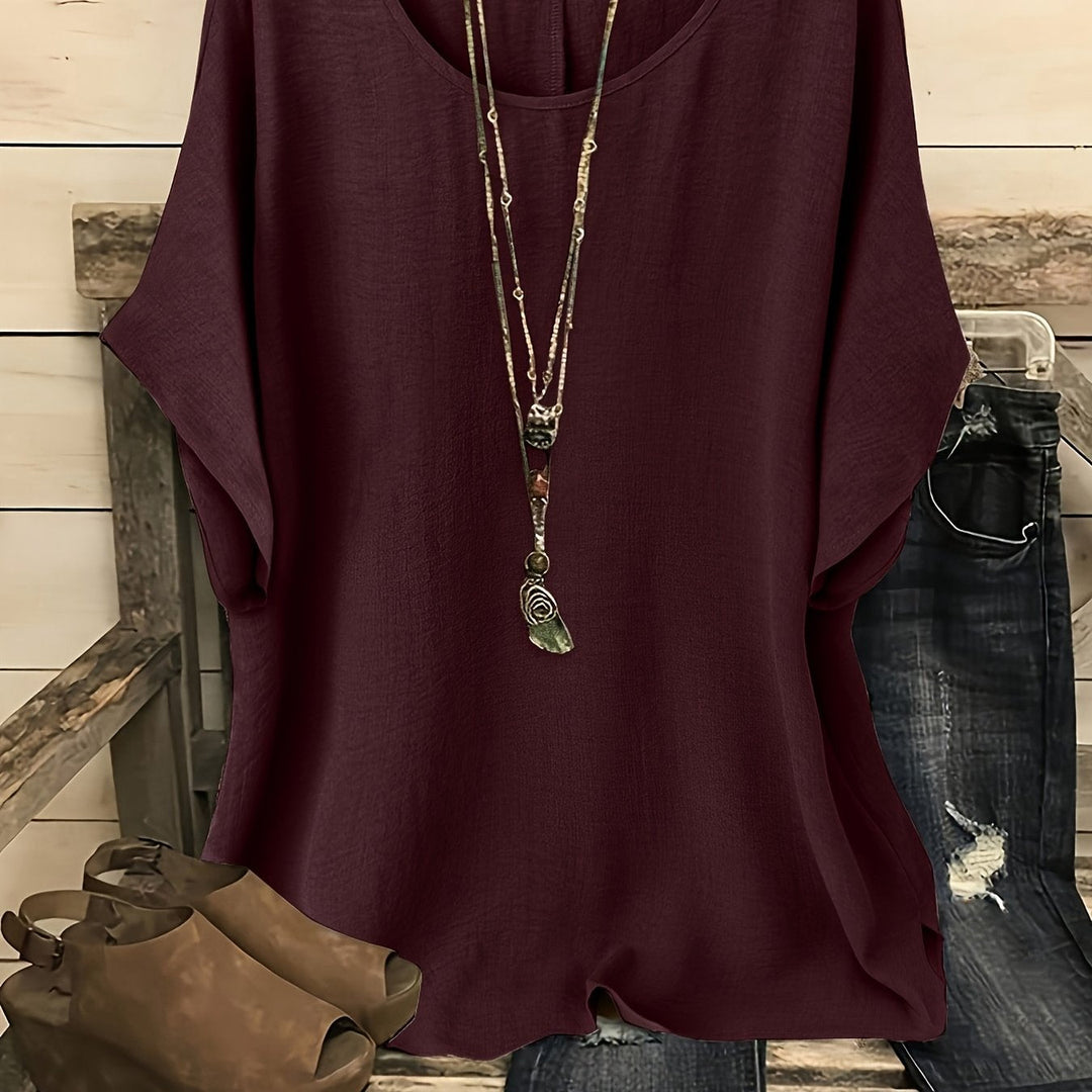 Annie | Relaxed Fit Short Sleeve Top