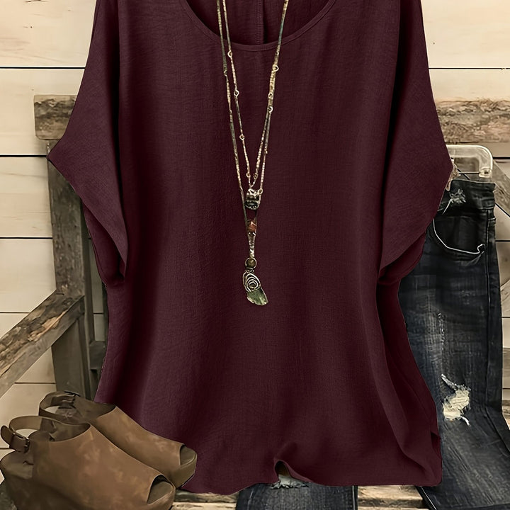 Annie | Relaxed Fit Short Sleeve Top