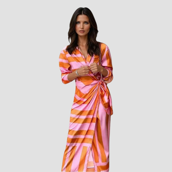 Isobel | Printed Wrap Midi Dress
