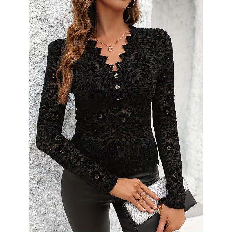 Eleanor | Floral Long-Sleeve Top