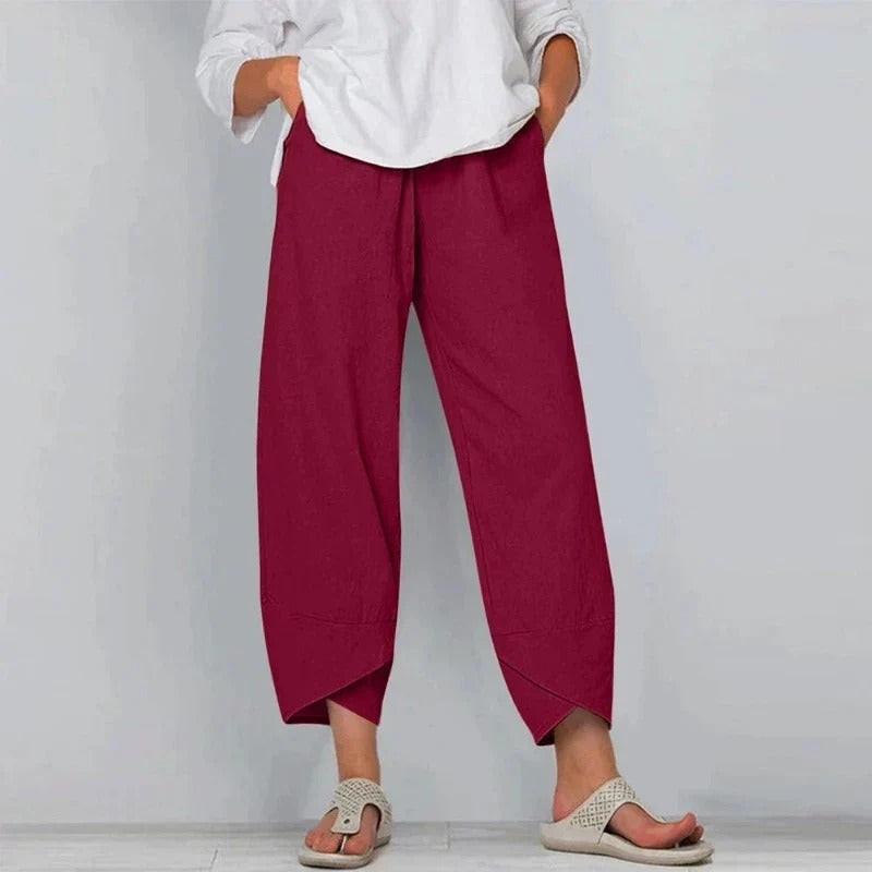 Priya | Cropped Wide-Leg Trousers