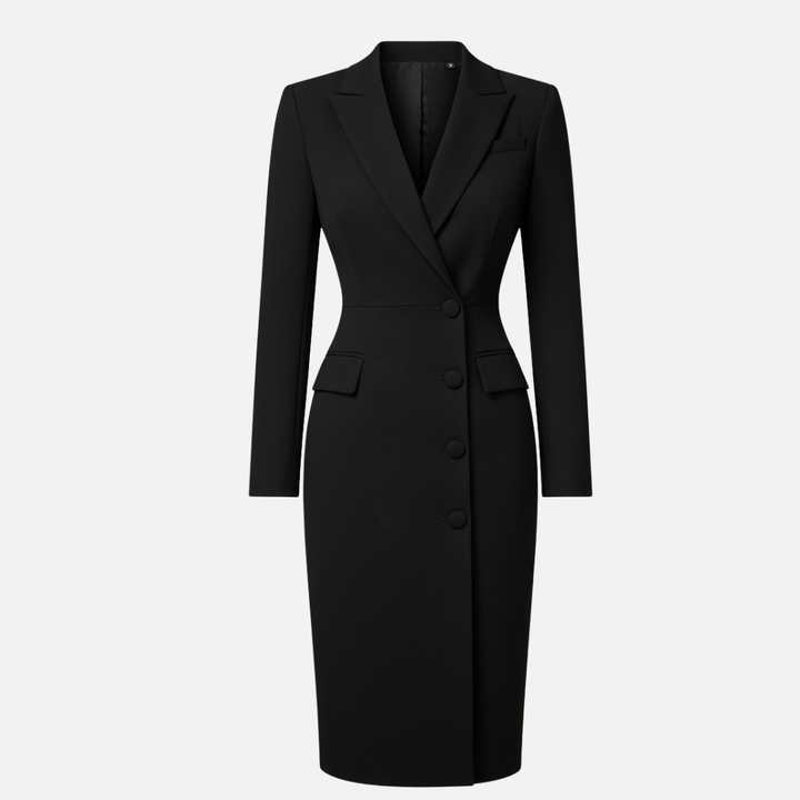 Tifanny | Blazer Dress – Long Sleeve Bodycon Midi Dress