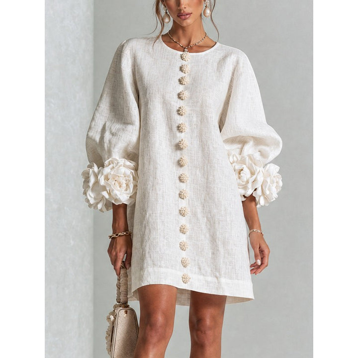 Anita | Floral Appliqué A-Line Design