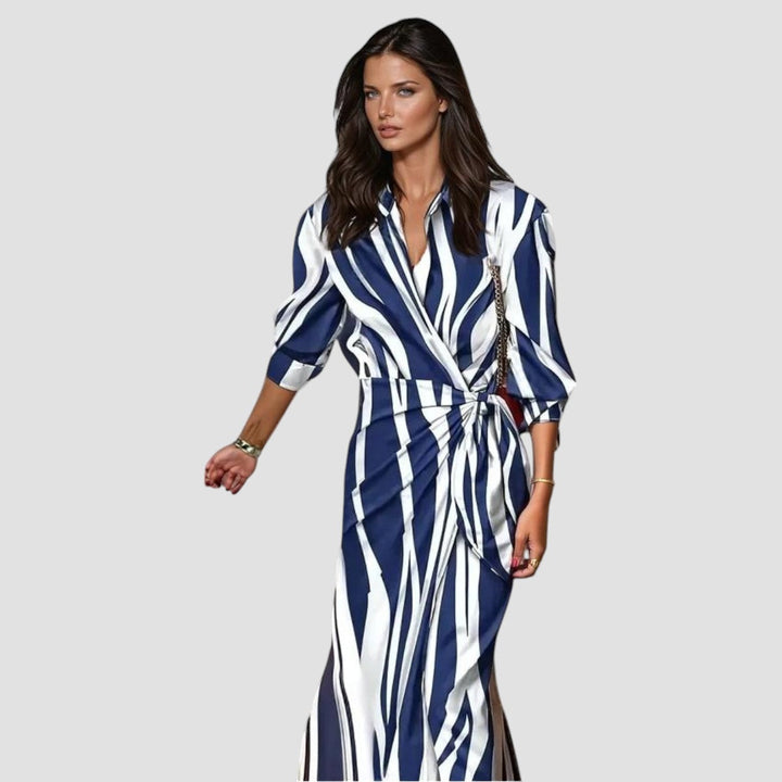 Isobel | Printed Wrap Midi Dress