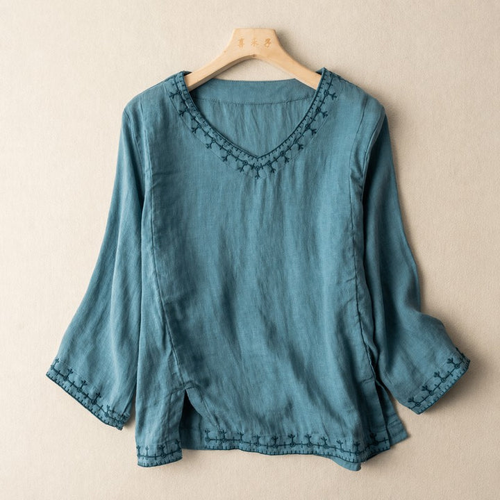 Emily | Embroidered Detail Blouse