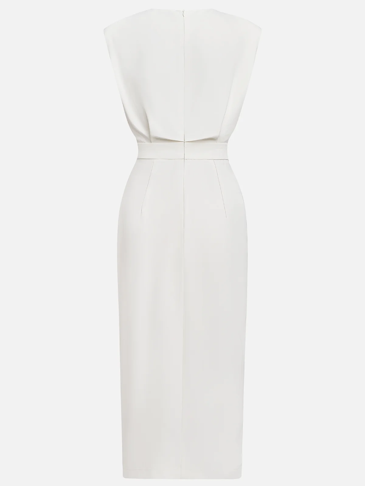 Nina | Sleeveless Side Button Midi