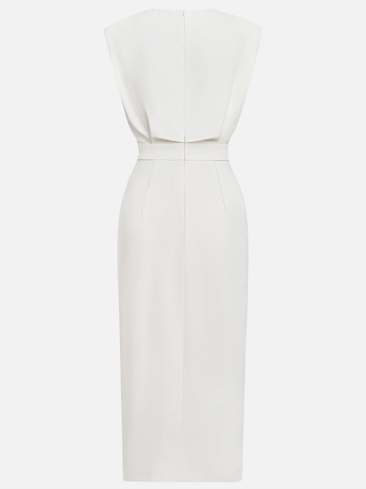 Nina | Sleeveless Side Button Midi