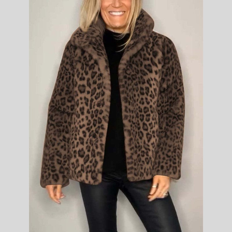 Dainna | Leopard Print Oversized Coat