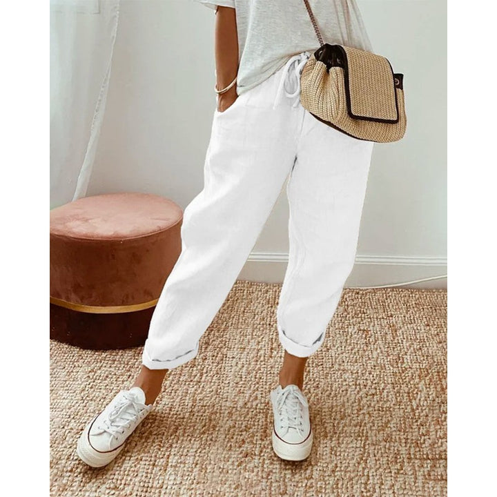 Marina | Straight Leg High-Waist Trousers